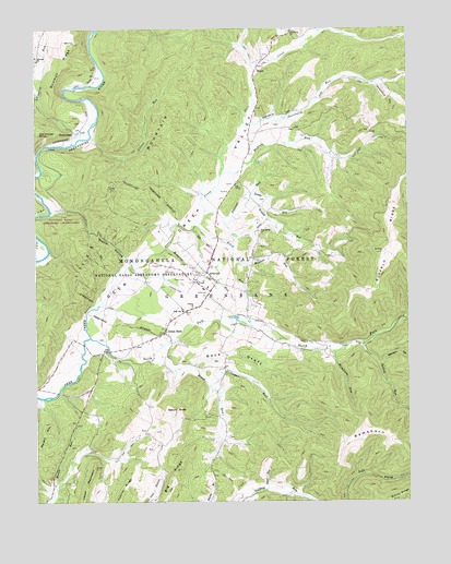 Green Bank, WV USGS Topographic Map