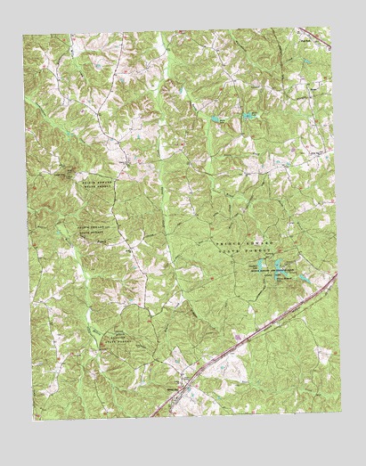 Green Bay, VA USGS Topographic Map