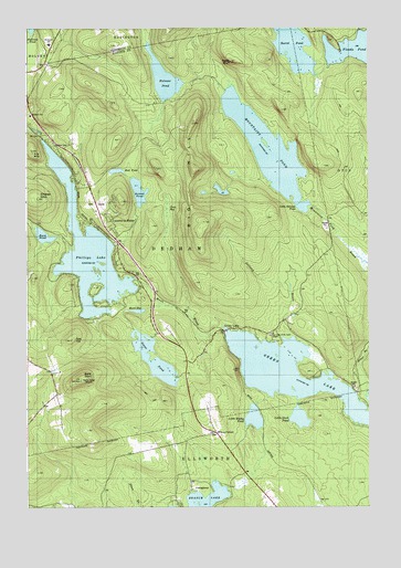 Green Lake, ME USGS Topographic Map
