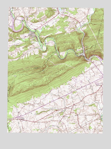 Auburn, PA USGS Topographic Map