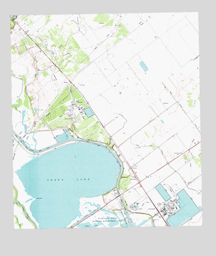 Green Lake, TX USGS Topographic Map