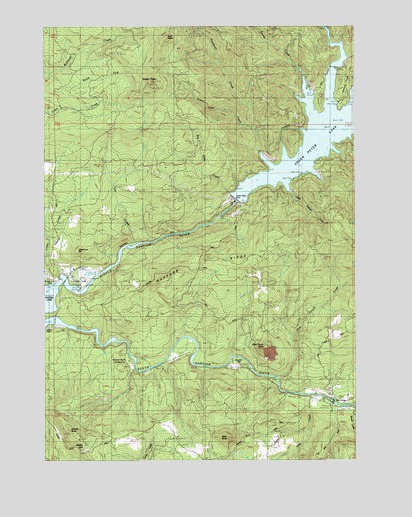Green Peter, OR USGS Topographic Map