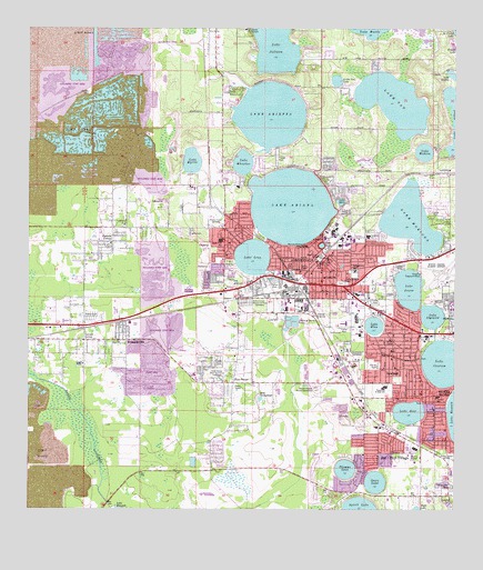 Auburndale, FL USGS Topographic Map