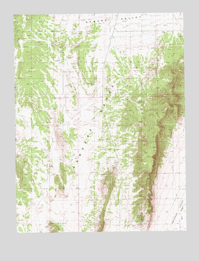Green Springs NW, NV USGS Topographic Map