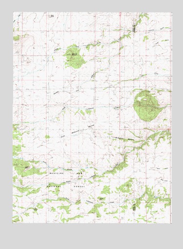 Green Top Mountain, WY USGS Topographic Map