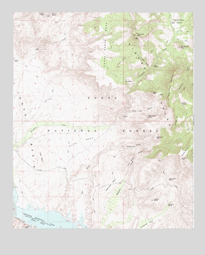 Greenback Creek, AZ USGS Topographic Map