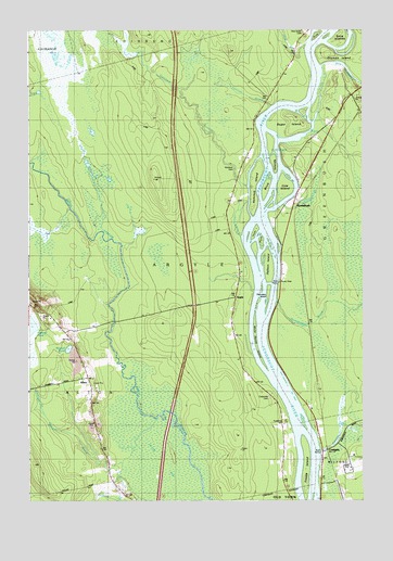 Greenbush, ME USGS Topographic Map
