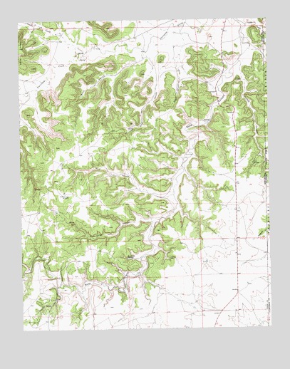 Greendailey Canyon, NM USGS Topographic Map