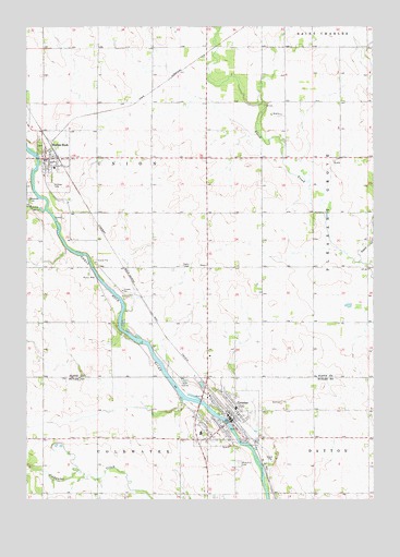 Greene, IA USGS Topographic Map
