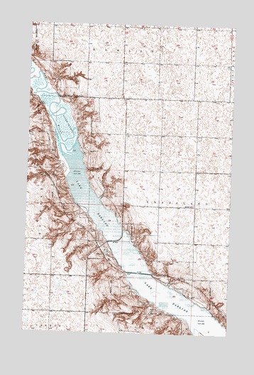 Greene, ND USGS Topographic Map