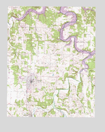 Greenfield, MO USGS Topographic Map