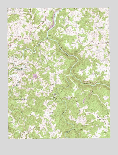 Audra, WV USGS Topographic Map