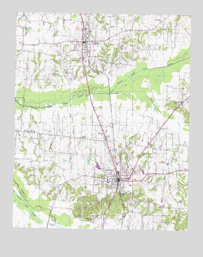 Greenfield, TN USGS Topographic Map