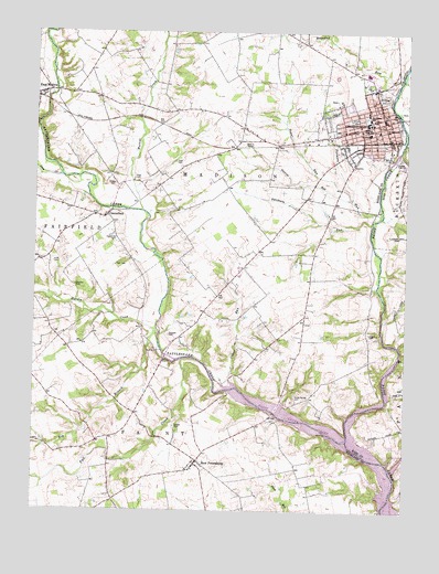 Greenfield, OH USGS Topographic Map