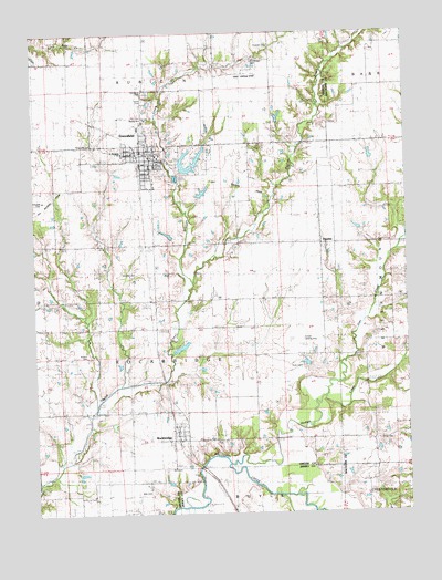 Greenfield, IL USGS Topographic Map