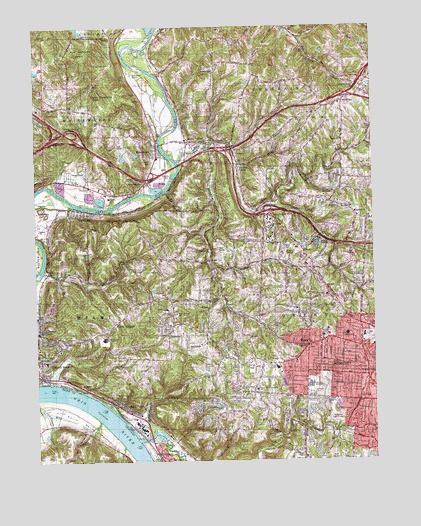 Addyston, OH USGS Topographic Map