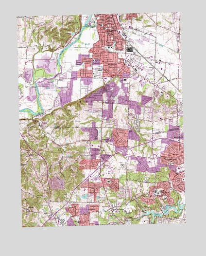 Greenhills, OH USGS Topographic Map