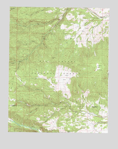 Greenie Mountain, CO USGS Topographic Map