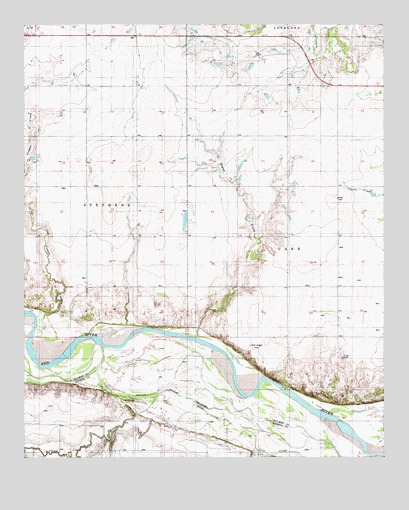 Augar Creek, OK USGS Topographic Map