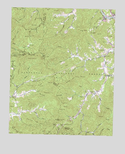 Greens Creek, NC USGS Topographic Map