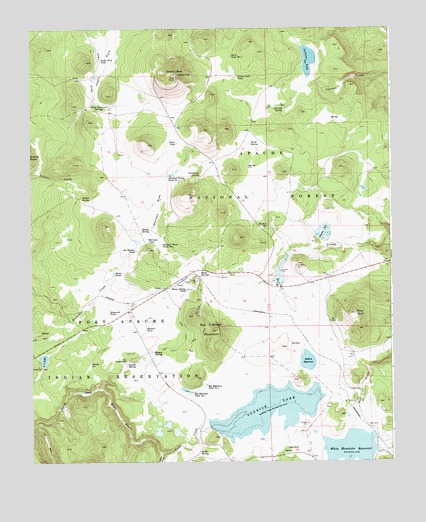 Greens Peak, AZ USGS Topographic Map