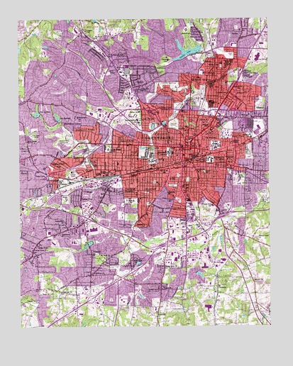 Greensboro, NC USGS Topographic Map