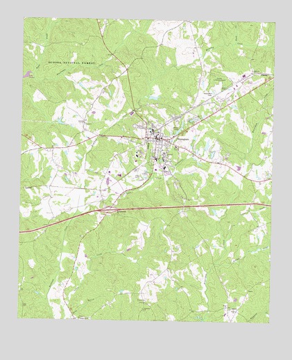 Greensboro, GA USGS Topographic Map