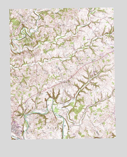 Greensburg, KY USGS Topographic Map