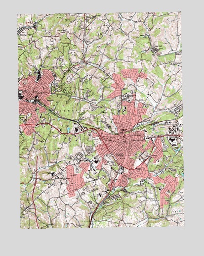 Greensburg, PA USGS Topographic Map