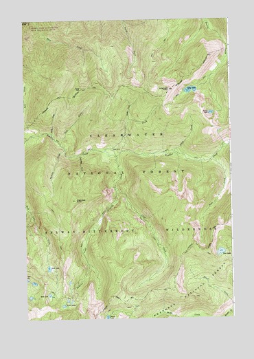 Greenside Butte, ID USGS Topographic Map