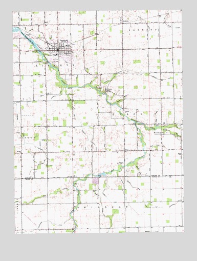 Greentown, IN USGS Topographic Map