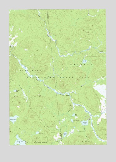 Augerhole Falls, NY USGS Topographic Map
