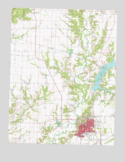 Greenville, IL USGS Topographic Map