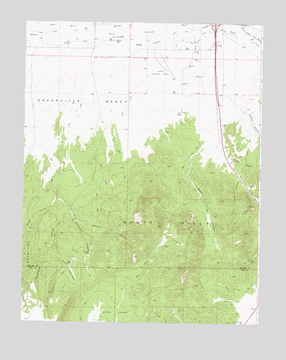 Greenville Bench, UT USGS Topographic Map