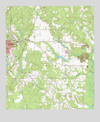 Greenville East, AL USGS Topographic Map