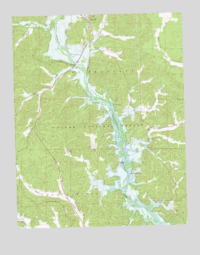 Greenville SW, MO USGS Topographic Map