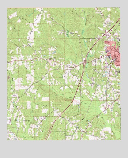 Greenville West, AL USGS Topographic Map