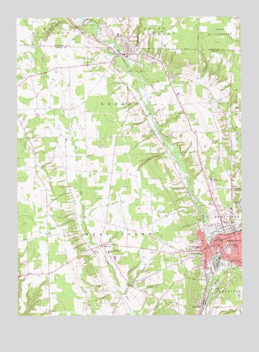 Greenville West, PA USGS Topographic Map
