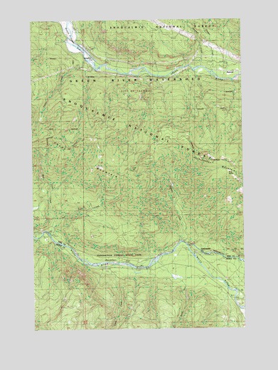 Greenwater, WA USGS Topographic Map