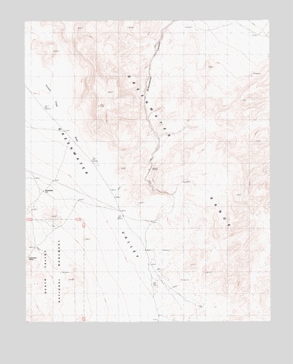 Greenwater Canyon, CA USGS Topographic Map
