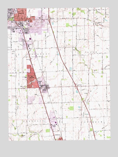 Greenwood, IN USGS Topographic Map