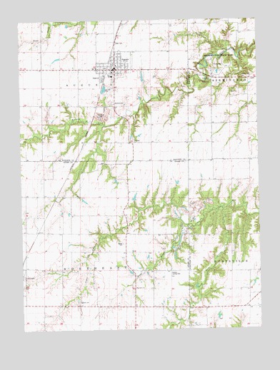 Augusta, IL USGS Topographic Map