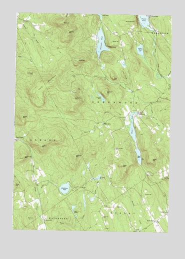 Greenwood, ME USGS Topographic Map