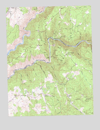 Greenwood, CA USGS Topographic Map