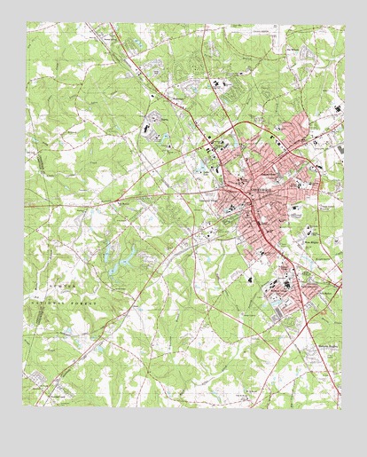Greenwood, SC USGS Topographic Map