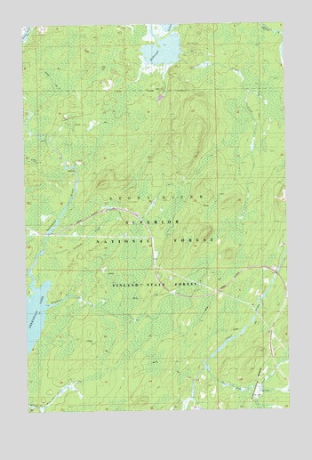 Greenwood Lake East, MN USGS Topographic Map