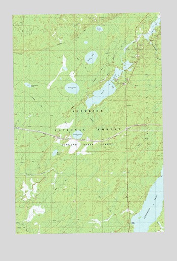 Greenwood Lake West, MN USGS Topographic Map