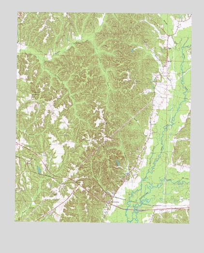 Greenwood Springs, MS USGS Topographic Map