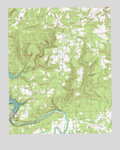Greers Ferry Dam, AR USGS Topographic Map