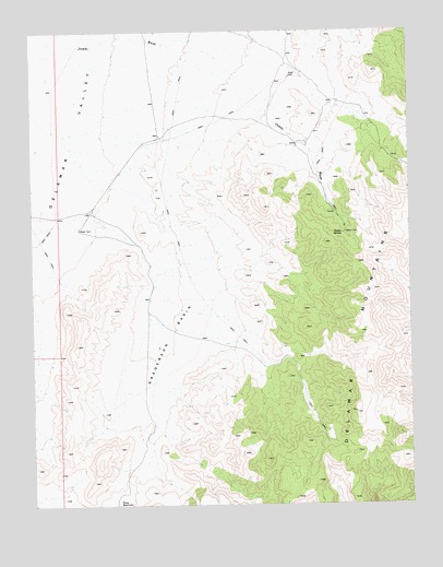 Gregerson Basin, NV USGS Topographic Map